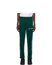 Palm Angels Green Chenille Track Pants