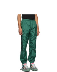 Off-White Green Nylon Diag Track Pants