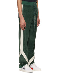 Rhude Green Stripe Lounge Pants