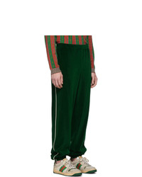 Gucci Green Velvet Lounge Pants