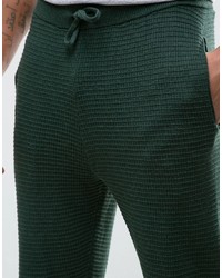 Asos Knitted Joggers With Waffle Texture
