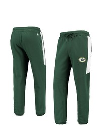 STARTE R Greenwhite Green Bay Packers Goal Post Fleece Pants