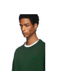 Acne Studios Acne S Green Fairview Face Sweatshirt