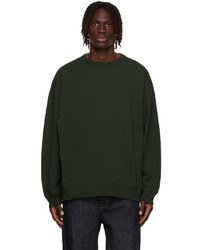 Dries Van Noten Green Medium Weight French Terry Sweatshirt