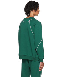 Saul Nash Green Overlock Stitch Sweatshirt