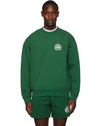 Sporty & Rich Green Prince Edition Crest Sweatshirt