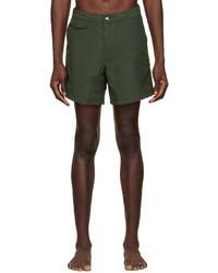 Sunspel Green Recycled Polyester Swim Shorts