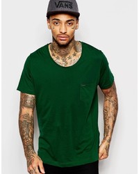 Diesel T Shirt T Kronox Loose Fit Scoop Neck In Green
