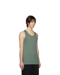 Lemaire Green Rib Knit Tank Top