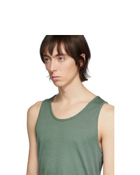 Lemaire Green Rib Knit Tank Top