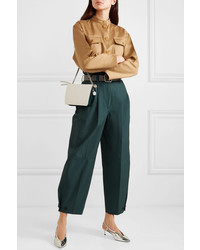 Givenchy Pleated Cotton Tapered Pants