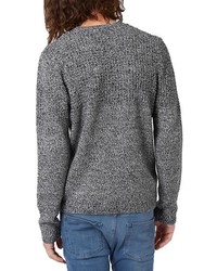 Topman Textured Crewneck Sweater
