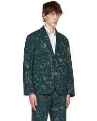 A Personal Note Green Cotton Blazer