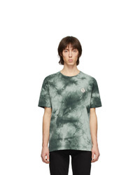 Dark Green Tie-Dye Crew-neck T-shirt