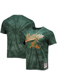 Mitchell & Ness Green Florida A M Rattlers Tailsweep Tie Dye T Shirt