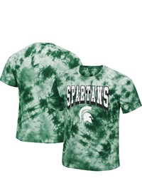 Colosseum Green Michigan State Spartans Pickford Tie Dye T Shirt At Nordstrom