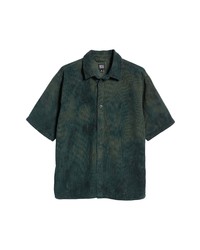 BDG Urban Outfitters Regular Fit Corduroy Short Sleeve Button Up Shirt