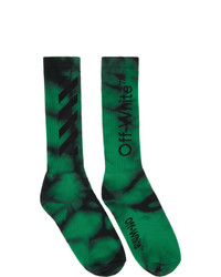 Dark Green Tie-Dye Socks