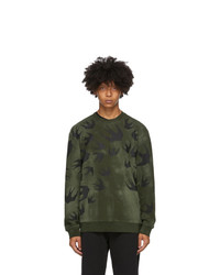 Dark Green Tie-Dye Sweatshirt