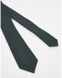Asos Brand Slim Tie In Dark Green