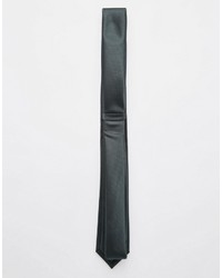 Asos Brand Slim Tie In Dark Green