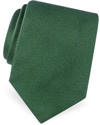 Forzieri Gold Line Solid Woven Silk Tie