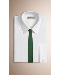 Burberry Slim Cut Slub Silk Linen Tie