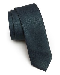 Topman Textured Woven Tie Green One Size