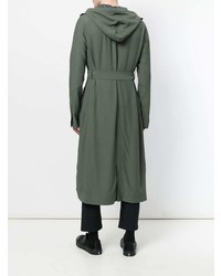 Rick Owens Double Breasted Trench Coat