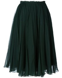 Dark Green Tulle Skirt
