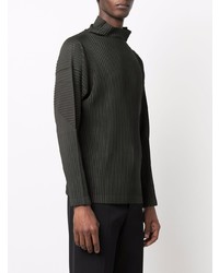 Homme Plissé Issey Miyake Full Pleated Roll Neck Top