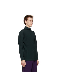 Homme Plissé Issey Miyake Green Monthly Colors November Turtleneck