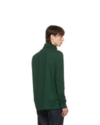 Ps By Paul Smith Green Rolled Collar Turtleneck