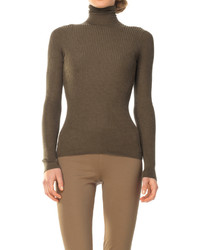 Max Studio 16gg Silk And Cashmere Ribbed Turtleneck