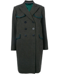 Dark Green Tweed Coat