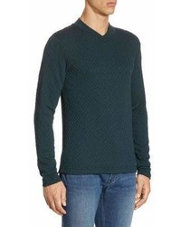 Giorgio Armani Geometric Relif Cotton Sweater
