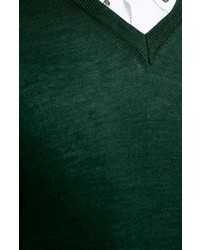 Topman Merino Wool Blend V Neck Sweater