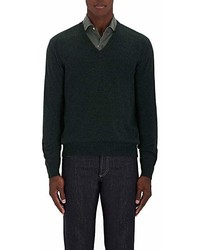 Barneys New York Stockinette Stitched Cashmere Sweater
