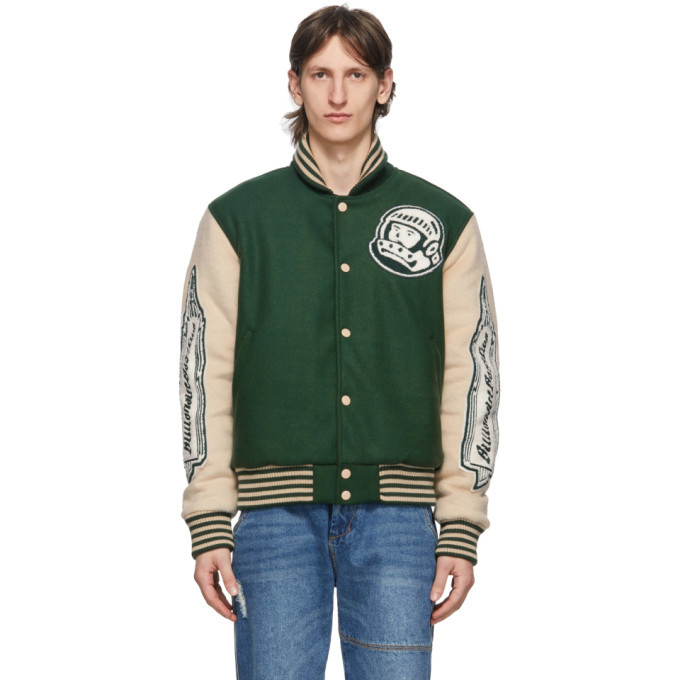 Billionaire Boys Club Green Astro Varsity Jacket, $590 | SSENSE | Lookastic