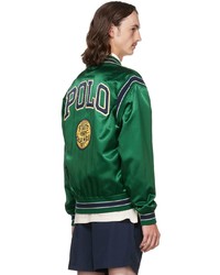 Polo Ralph Lauren Green Cotton Bomber Jacket