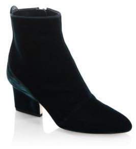 .com  Gaoxin Velvet Booties,Black Heeled Boots,Comfortable