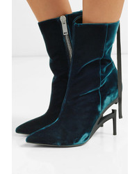 Unravel Project Velvet Ankle Boots