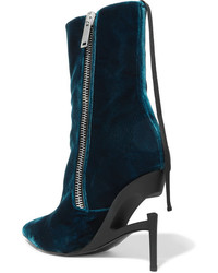 Unravel Project Velvet Ankle Boots