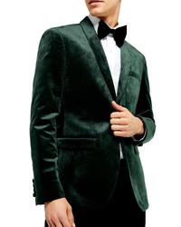 Topman Velvet Skinny Suit Jacket