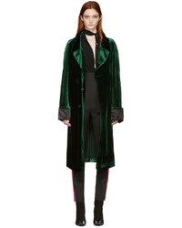 Dark Green Velvet Coat