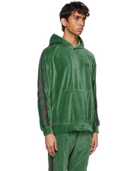 Needles Green Velour Track Hoodie