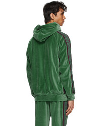 Needles Green Velour Track Hoodie