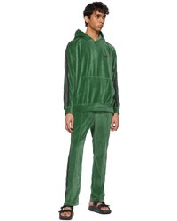 Needles Green Velour Track Hoodie