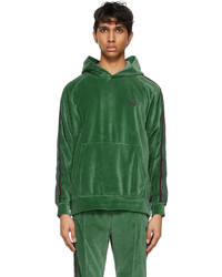 Needles Green Velour Track Hoodie