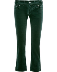 Dark Green Velvet Pants